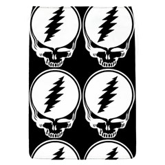 Black And White Deadhead Grateful Dead Steal Your Face Pattern Removable Flap Cover (s) by 99art