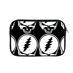 Black And White Deadhead Grateful Dead Steal Your Face Pattern Apple Macbook Pro 13  Zipper Case by 99art