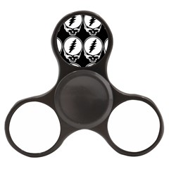 Black And White Deadhead Grateful Dead Steal Your Face Pattern Finger Spinner by 99art