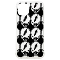 Black And White Deadhead Grateful Dead Steal Your Face Pattern Iphone 12/12 Pro Tpu Uv Print Case by 99art