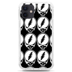 Black And White Deadhead Grateful Dead Steal Your Face Pattern Iphone 12 Mini Tpu Uv Print Case	 by 99art