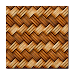 Wooden Weaving Texture Tile Coaster by 99art