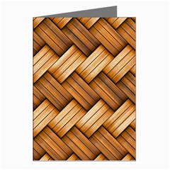 Wooden Weaving Texture Greeting Cards (pkg Of 8)