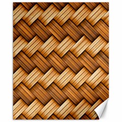 Wooden Weaving Texture Canvas 16  X 20  by 99art