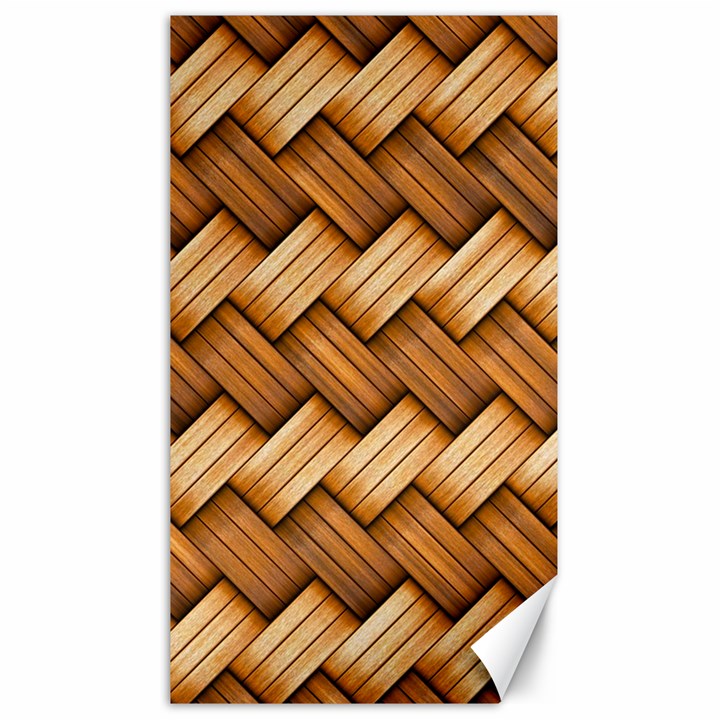 Wooden Weaving Texture Canvas 40  x 72 