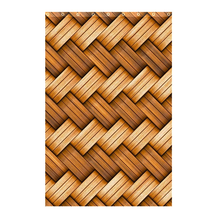 Wooden Weaving Texture Shower Curtain 48  x 72  (Small) 