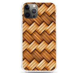 Wooden Weaving Texture Iphone 12 Pro Max Tpu Uv Print Case by 99art