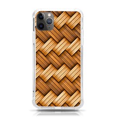 Wooden Weaving Texture Iphone 11 Pro Max 6 5 Inch Tpu Uv Print Case by 99art