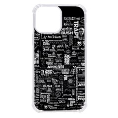 Music Pattern Black White Iphone 13 Pro Max Tpu Uv Print Case