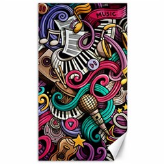 Doodle Colorful Music Doodles Canvas 40  X 72  by 99art