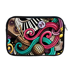 Doodle Colorful Music Doodles Apple Macbook Pro 17  Zipper Case by 99art