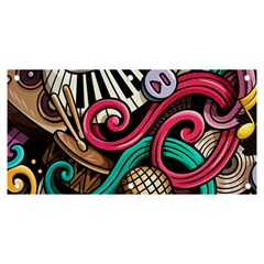 Doodle Colorful Music Doodles Banner And Sign 6  X 3  by 99art