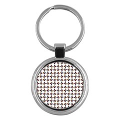 Mixed Abstract Colors Pattern Key Chain (round) by dflcprintsclothing