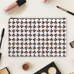 Mixed Abstract Colors Pattern Cosmetic Bag (large) by dflcprintsclothing