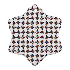 Mixed Abstract Colors Pattern Ornament (snowflake) by dflcprintsclothing