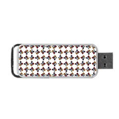 Mixed Abstract Colors Pattern Portable Usb Flash (two Sides)