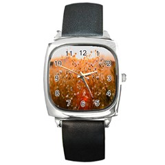 Late Afternoon Square Metal Watch by artworkshop