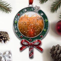 Late Afternoon Metal X mas Lollipop With Crystal Ornament