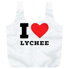 I Love Lychee  Full Print Recycle Bag (xl) by ilovewhateva