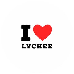 I Love Lychee  Wooden Puzzle Round by ilovewhateva