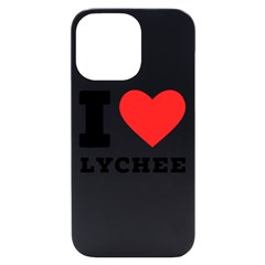 I Love Lychee  Iphone 14 Pro Max Black Uv Print Case by ilovewhateva