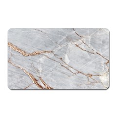 Gray Light Marble Stone Texture Background Magnet (rectangular) by Vaneshart