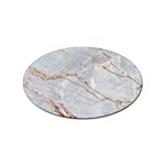 Gray Light Marble Stone Texture Background Sticker Oval (100 pack) Front