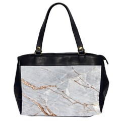 Gray Light Marble Stone Texture Background Oversize Office Handbag (2 Sides) by Vaneshart