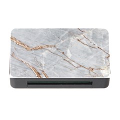 Gray Light Marble Stone Texture Background Memory Card Reader With Cf by Vaneshart