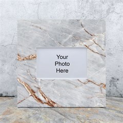 Gray Light Marble Stone Texture Background White Box Photo Frame 4  X 6  by Vaneshart