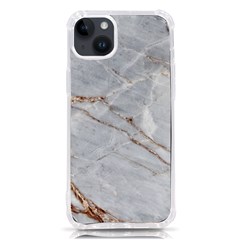 Gray Light Marble Stone Texture Background Iphone 14 Plus Tpu Uv Print Case by Vaneshart