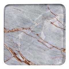 Gray Light Marble Stone Texture Background Square Glass Fridge Magnet (4 Pack) by Vaneshart