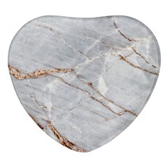 Gray Light Marble Stone Texture Background Heart Glass Fridge Magnet (4 Pack) by Vaneshart