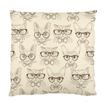 Seamless Pattern Hand Drawn-cats-with Hipster Accessories Standard Cushion Case (Two Sides) Front