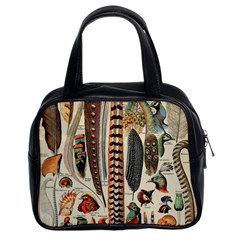 Feathers Birds Vintage Art Classic Handbag (two Sides) by Vaneshart