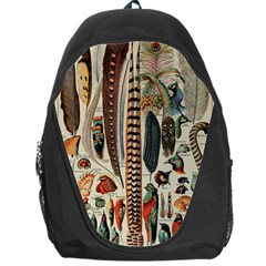 Feathers Birds Vintage Art Backpack Bag by Vaneshart