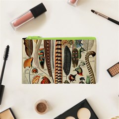 Feathers Birds Vintage Art Cosmetic Bag (xs) by Vaneshart