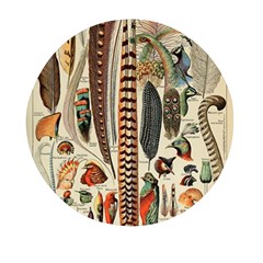 Feathers Birds Vintage Art Mini Round Pill Box (pack Of 3)