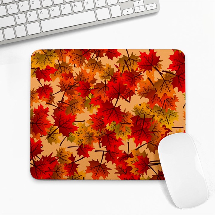 Wallpaper Background Autumn Fall Large Mousepad