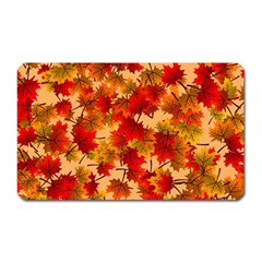 Wallpaper Background Autumn Fall Magnet (rectangular) by Vaneshart