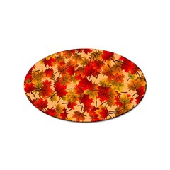 Wallpaper Background Autumn Fall Sticker Oval (10 Pack) by Vaneshart