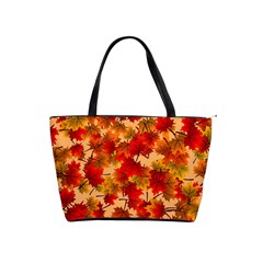 Wallpaper Background Autumn Fall Classic Shoulder Handbag by Vaneshart