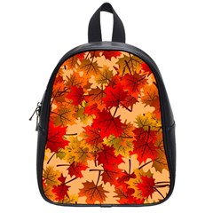 Wallpaper Background Autumn Fall School Bag (small) by Vaneshart