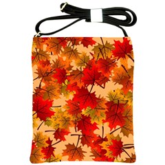 Wallpaper Background Autumn Fall Shoulder Sling Bag by Vaneshart