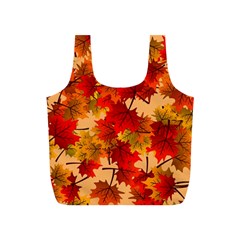 Wallpaper Background Autumn Fall Full Print Recycle Bag (s) by Vaneshart