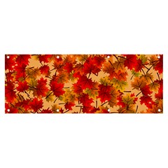 Wallpaper Background Autumn Fall Banner And Sign 8  X 3  by Vaneshart