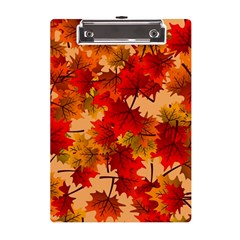 Wallpaper Background Autumn Fall A5 Acrylic Clipboard by Vaneshart