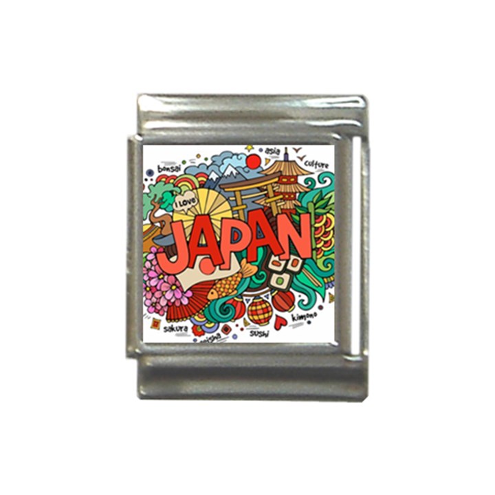 Earthquake And Tsunami Drawing Japan Illustration Italian Charm (13mm)