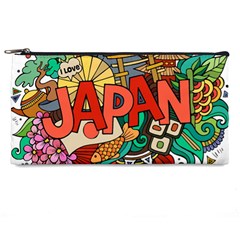 Earthquake And Tsunami Drawing Japan Illustration Pencil Case