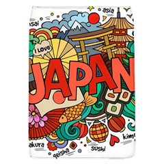 Earthquake And Tsunami Drawing Japan Illustration Removable Flap Cover (l) by Vaneshart